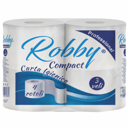 NATUREC CARTA IGIENICA ROBBY 3 VELI (confezione da 4 rotoli)